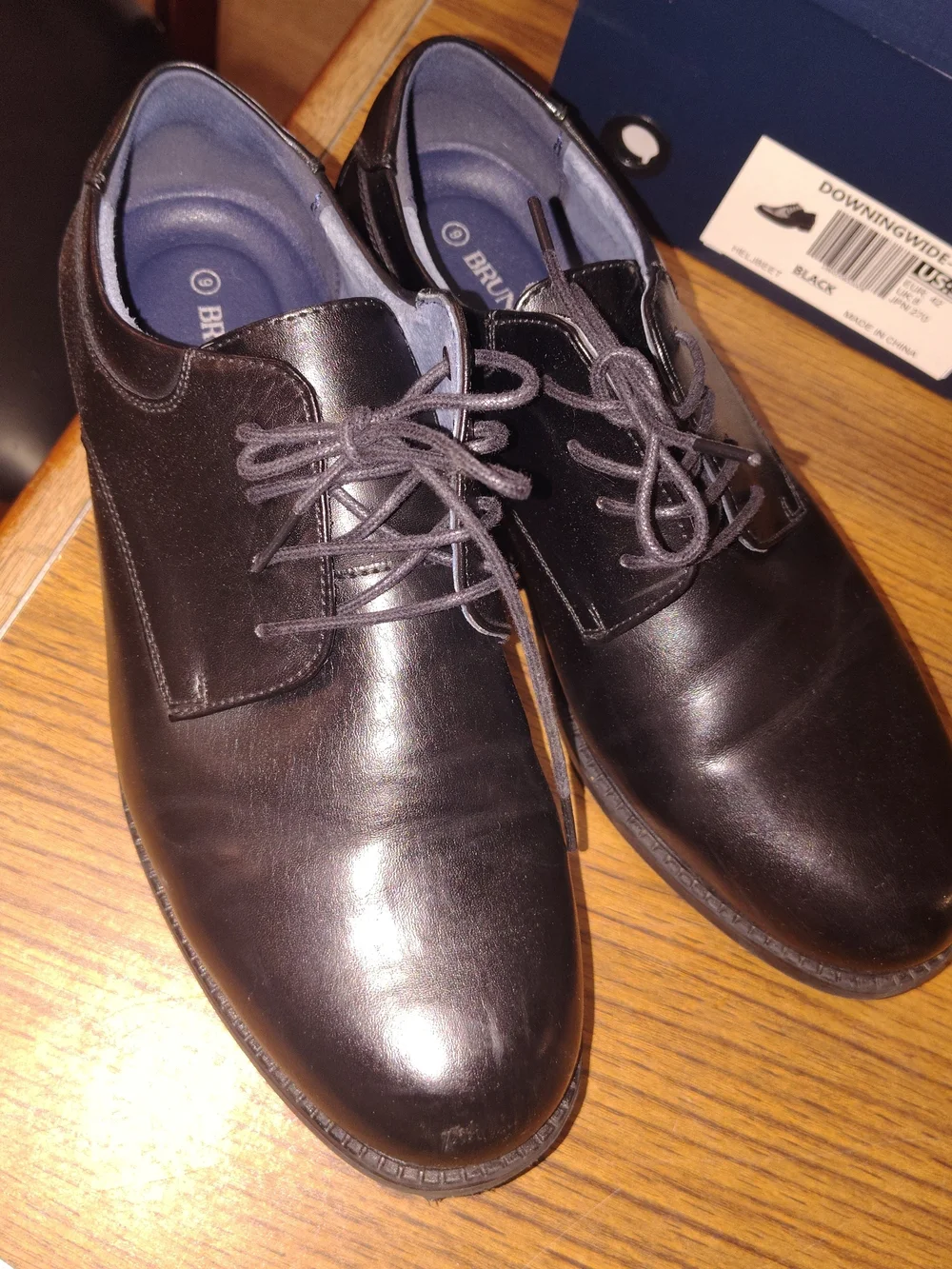 Classic Black Men's Lace-Up Dress Shoes